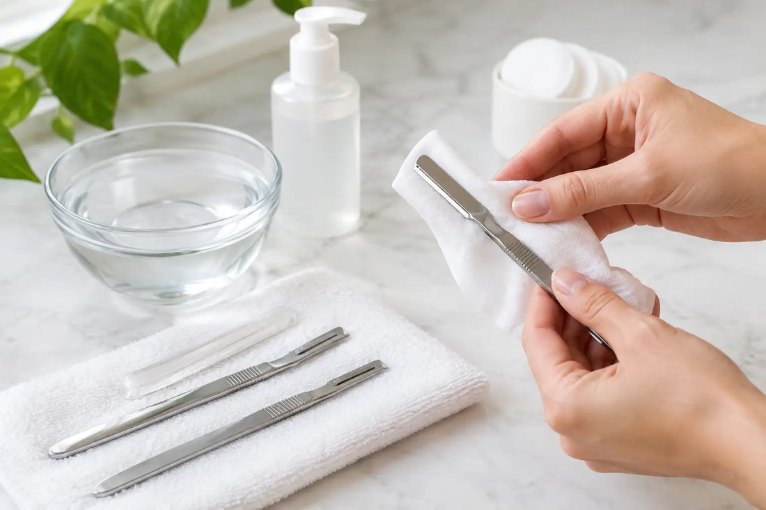 How to Clean Dermaplaning Tools Safely at Home