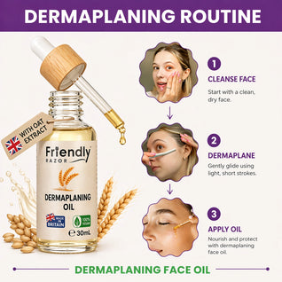 Professional Dermaplaning Oil - With Oatmeal, Primrose, Apricot & Jojoba