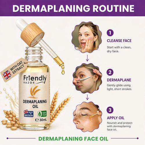 Professional Dermaplaning Oil - With Oatmeal, Primrose, Apricot & Jojoba