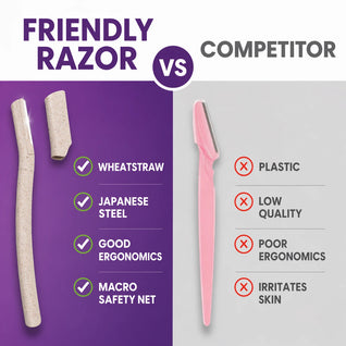 Pro Smooth Dermaplaning Razors (3 Pack - Wheatstraw)