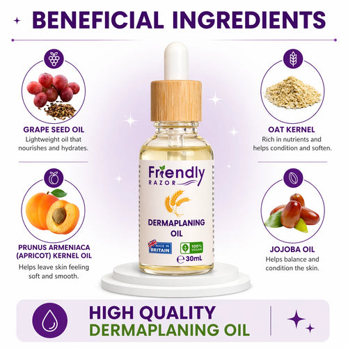 Professional Dermaplaning Oil - With Oatmeal, Primrose, Apricot & Jojoba