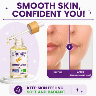 Professional Dermaplaning Oil - With Oatmeal, Primrose, Apricot & Jojoba