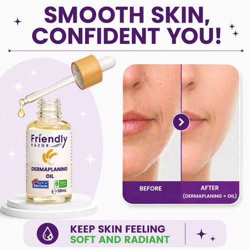 Professional Dermaplaning Oil - With Oatmeal, Primrose, Apricot & Jojoba