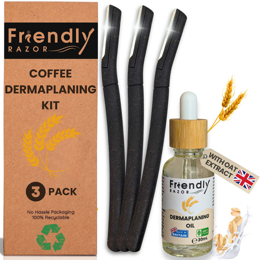 dermaplaning kit coffee pack