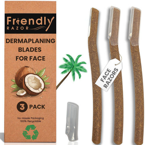 Pro Smooth Dermaplaning Razors (3 Pack - Coconut)