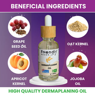 Dermaplaning Oil + Pro Smooth Razors (Various Pack Options)