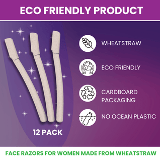 Pro Smooth Dermaplaning Razors (12 Pack - Wheatstraw)