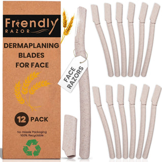 Pro Smooth Dermaplaning Razors (12 Pack - Wheatstraw)