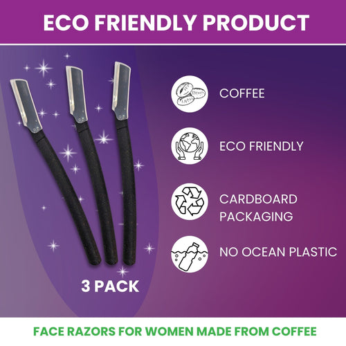 Pro Smooth Dermaplaning Razors (3 Pack - Coffee)