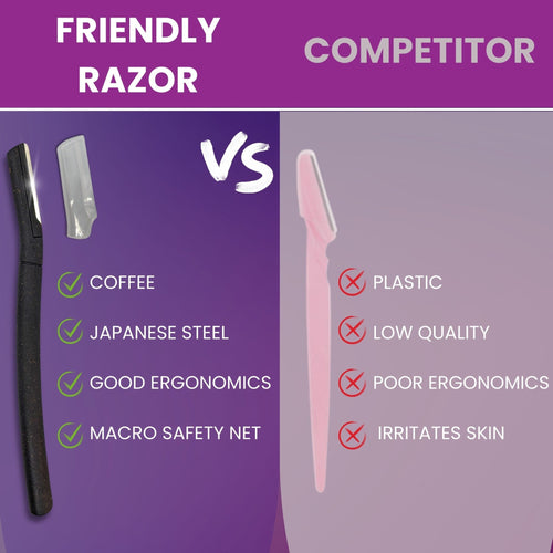 Pro Smooth Dermaplaning Razors (3 Pack - Coffee)